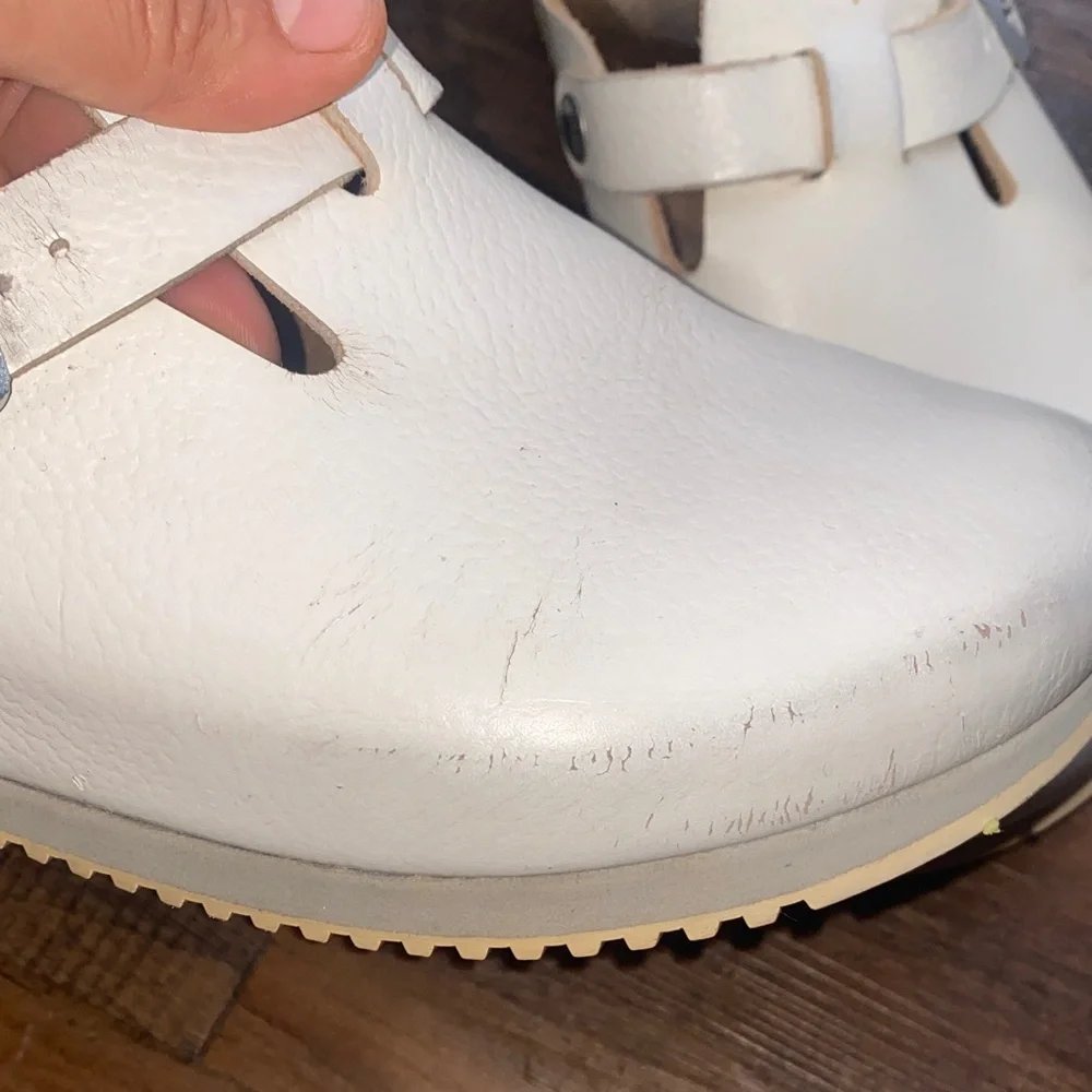 Birkenstock Cream Mules & Clogs - Picture 5 of 16